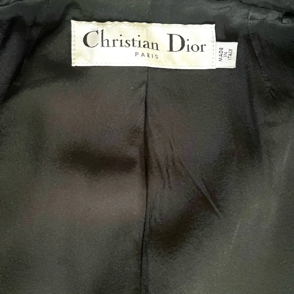 Dior Black Shawl Collar Blazer Tailored Fit